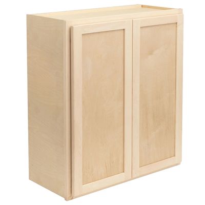 Wall Cabinet 30&quot; x 30&quot; x 12&quot; - Raw Maple