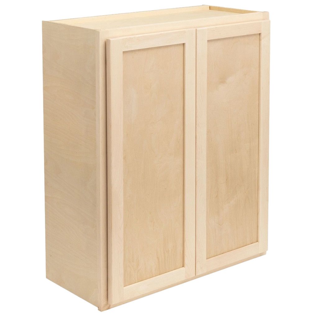 Wall Cabinet 30&quot; x 36&quot; x 12&quot; - Raw Maple