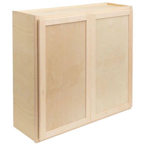 Wall Cabinet 33&quot; x 36&quot; x 12&quot; - Raw Maple