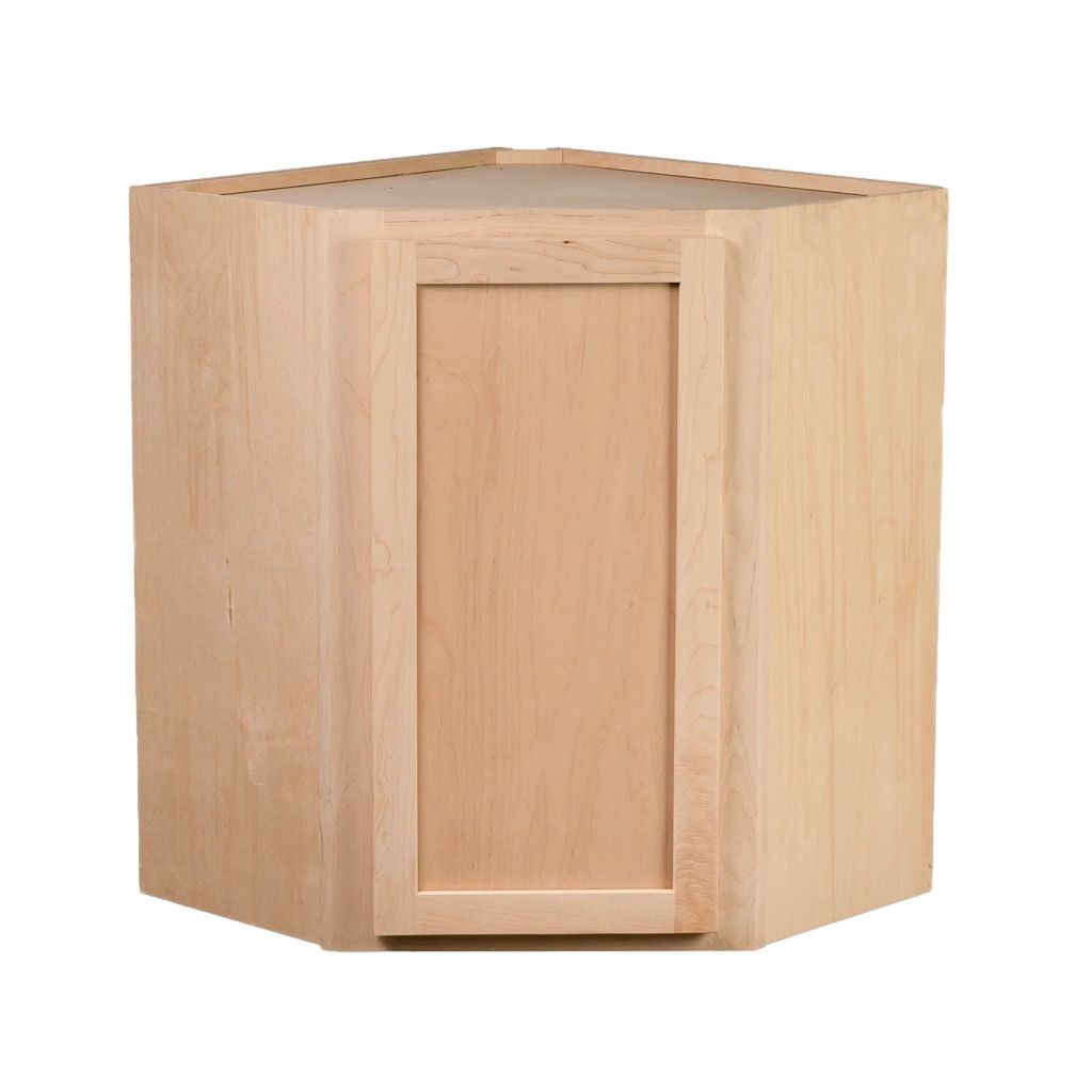 Wall Corner Cabinet 24&quot; x 36&quot; x 12 - Raw Maple