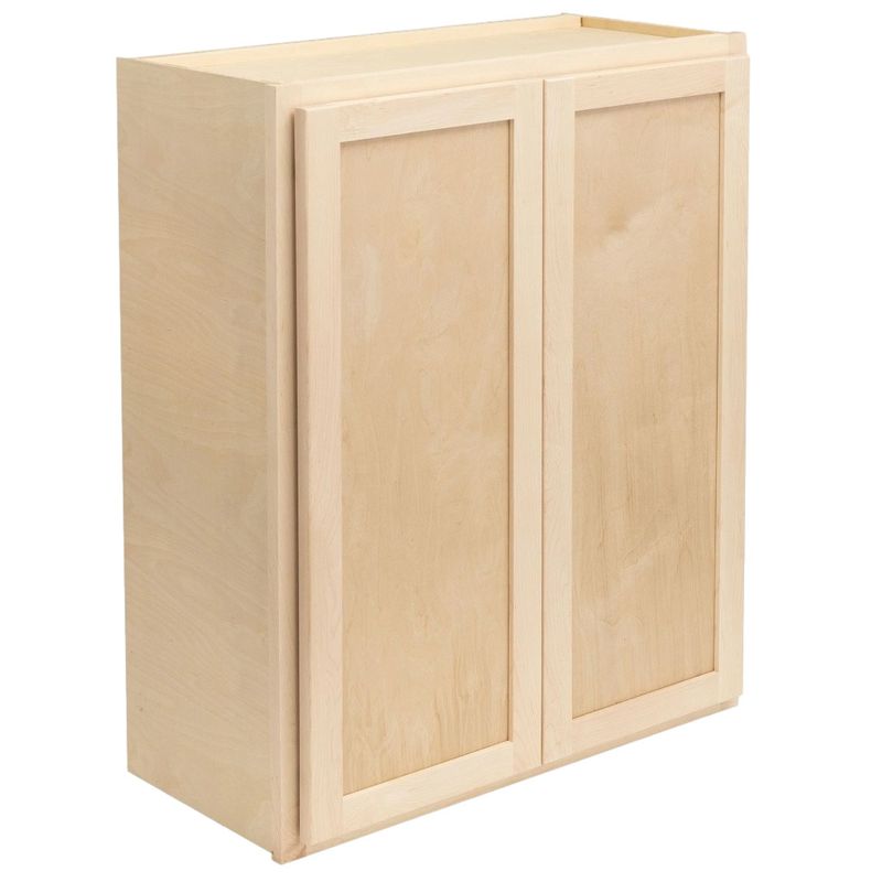 Wall Cabinet 27&quot; x 36&quot; x 12&quot; - Raw Maple