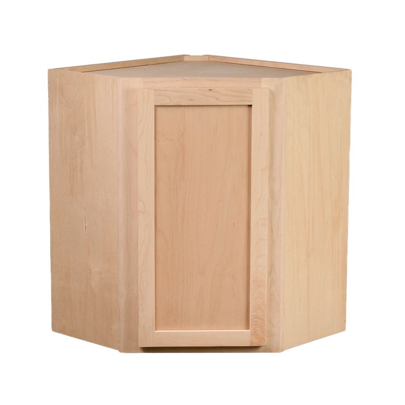 Wall Corner Cabinet 24&quot; x 42&quot; - Raw Maple