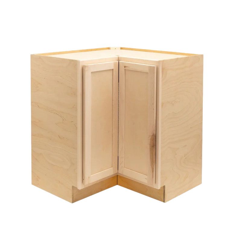 36&quot; Lazy Susan Base Cabinet - Raw Maple