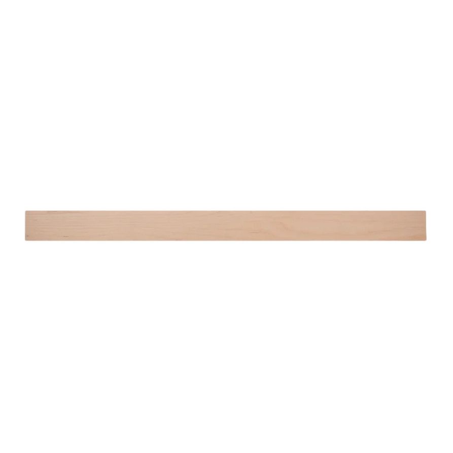 Toe Kick .25&quot; x 4.5&quot; x 96&quot; - Raw Maple