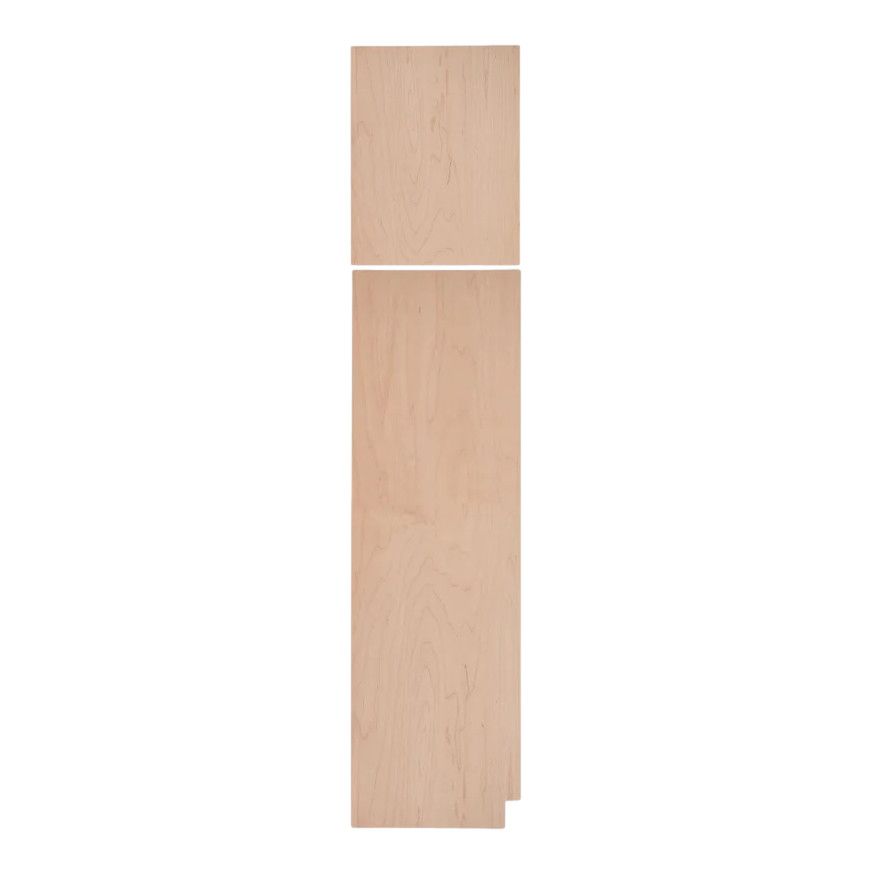 Left Pantry End Panel .25&quot; x 23.25&quot; x 84&quot;  - Raw Maple