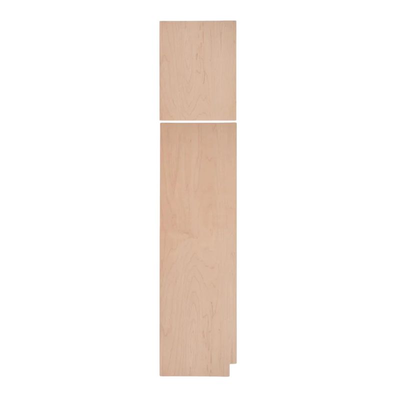 Left Pantry End Panel .25&quot; x 23.25&quot; x 84&quot;  - Raw Maple