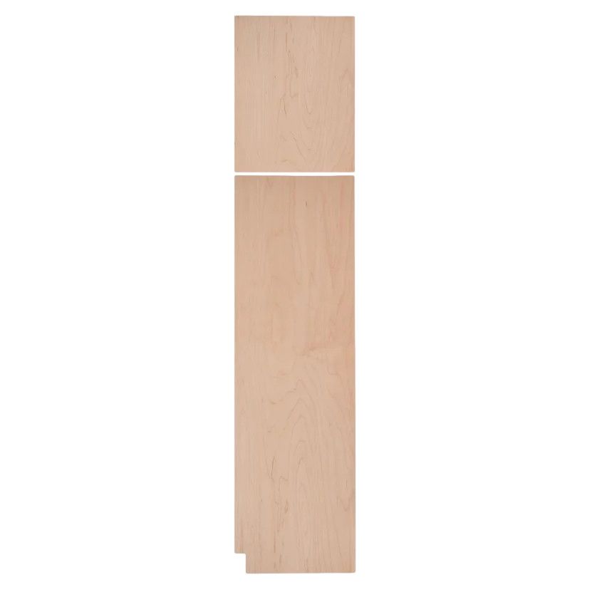 Right Pantry End Panel .25&quot; x 23.25&quot; x 90&quot;  - Raw Maple