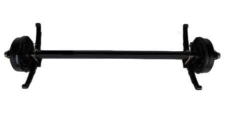 Lippert 3500# Straight Brake Axle | Underslung Springs | 5 Lug on 4.5&quot; Bolt Pattern |  Multiple Sizes Available