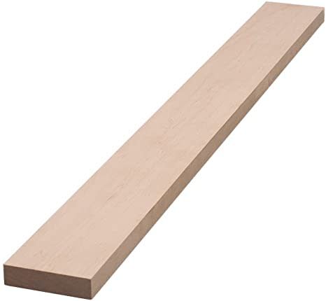 Valance 0.75&quot; x 5&quot; x 48&quot; - Raw Maple