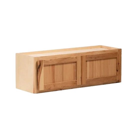 Wall Refrigerator Cabinet 36&quot; x 24&quot; x 12&quot; - Raw Hickory