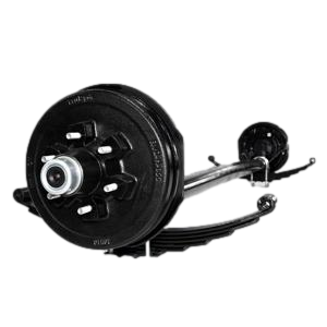 Lippert 5200# Drop Brake Axle | Underslung Springs | 6 Lug on 5.5&quot; Bolt Pattern |  Multiple Sizes Available, Size: 86&quot; Hubface 68.5&quot; Spring Center