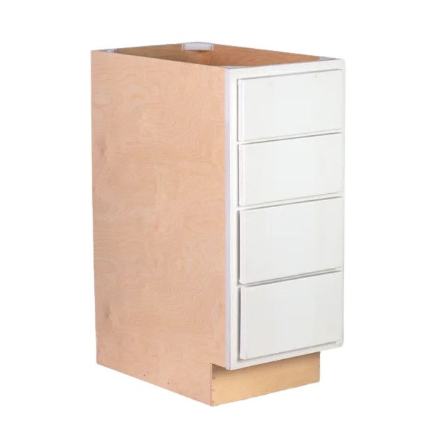 4 Drawer 18&quot; Base Cabinet - Pure White