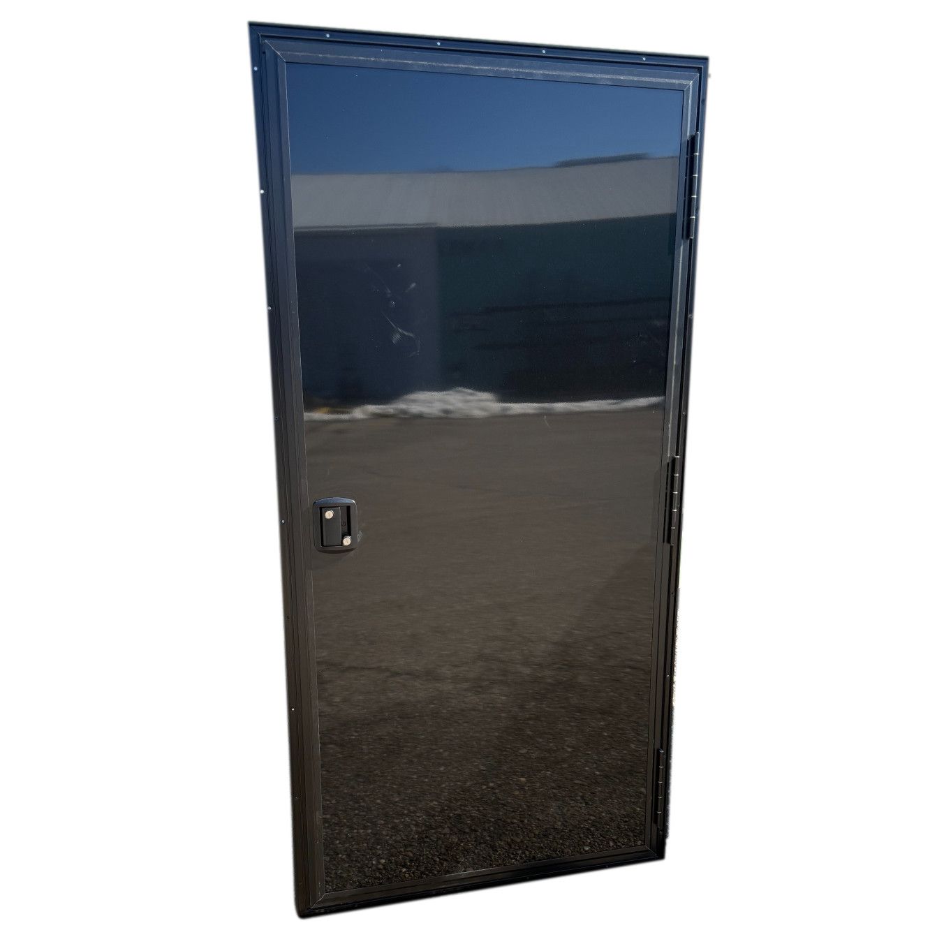 Entry Door 475 Series 32.5&quot; W x 67.5&quot; H Right Hand Black W/Black Frame