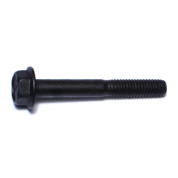 6mm-1.0 x 45mm Black Phosphate Class 10.9 Steel Hex Washer Head Flange Bolts (1lb Bag) (06540)