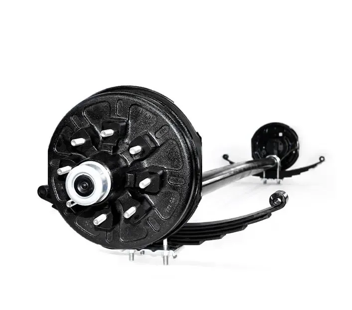 Lippert 7000# Drop Brake Axle | Underslung Springs | 8 Lug on 6.5&quot; Bolt Pattern | 86.5&quot; HubFace 68.5&quot; Spring Center
