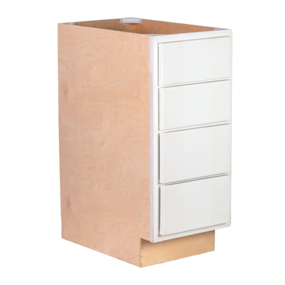 4 Drawer 24&quot; Base Cabinet - Pure White