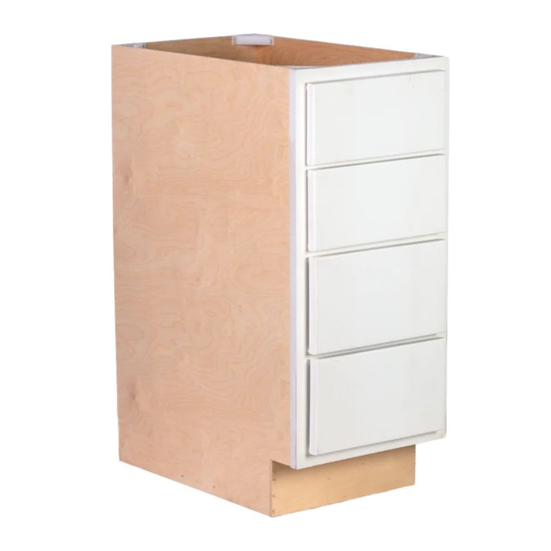 4 Drawer 24&quot; Base Cabinet - Pure White