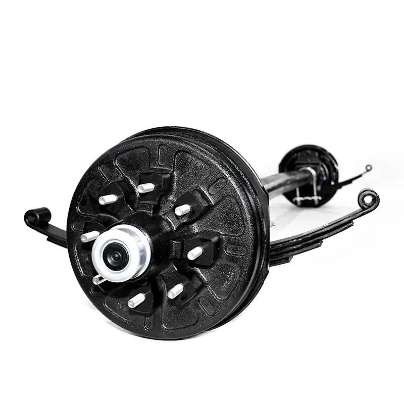 Lippert 7000# Straight Brake Axle | Underslung Springs | 8 Lug on 6.5&quot; Bolt Pattern |, Size: 60&quot; Hubface 46&quot; Spring Center