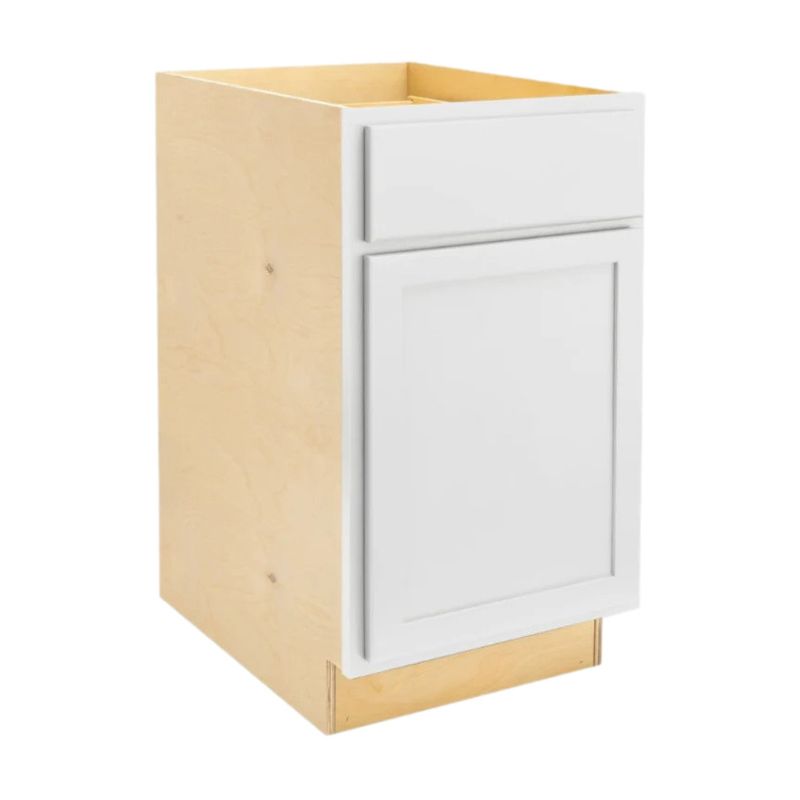 18&quot; Waste Basket Base Cabinet - Pure White