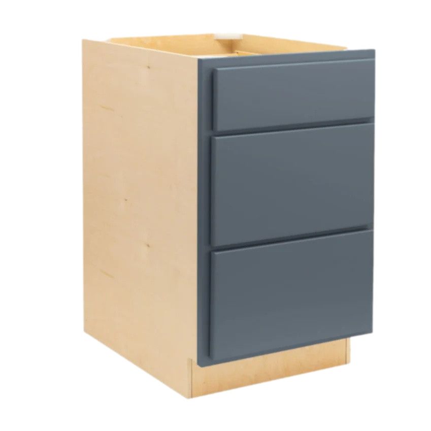 3 Drawer 30&quot; Pots and Pans Base Cabinet - Needle Point Navy