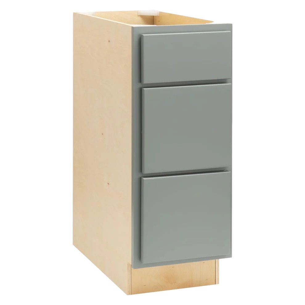 3 Drawer 15&quot; Pots and Pans Base Cabinet - Magnetic Grey