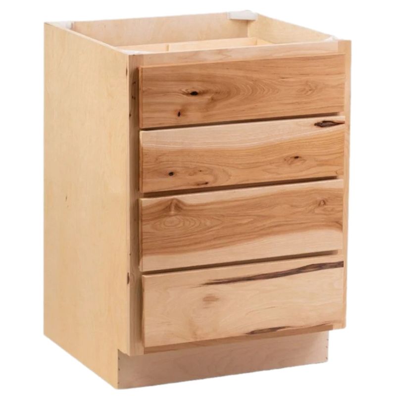 4 Drawer 18" Base Cabinet - Rustic Hickory