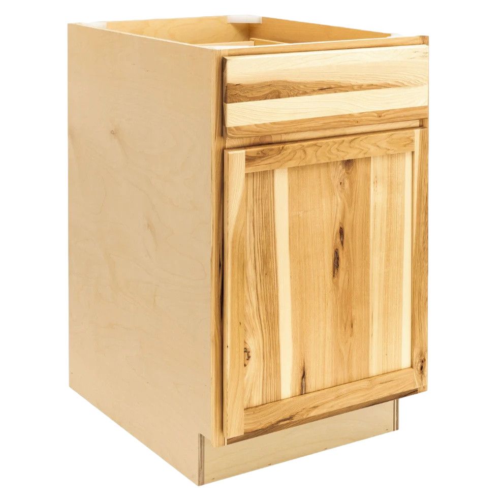 18&quot; Waste Basket Base Cabinet - Rustic Hickory