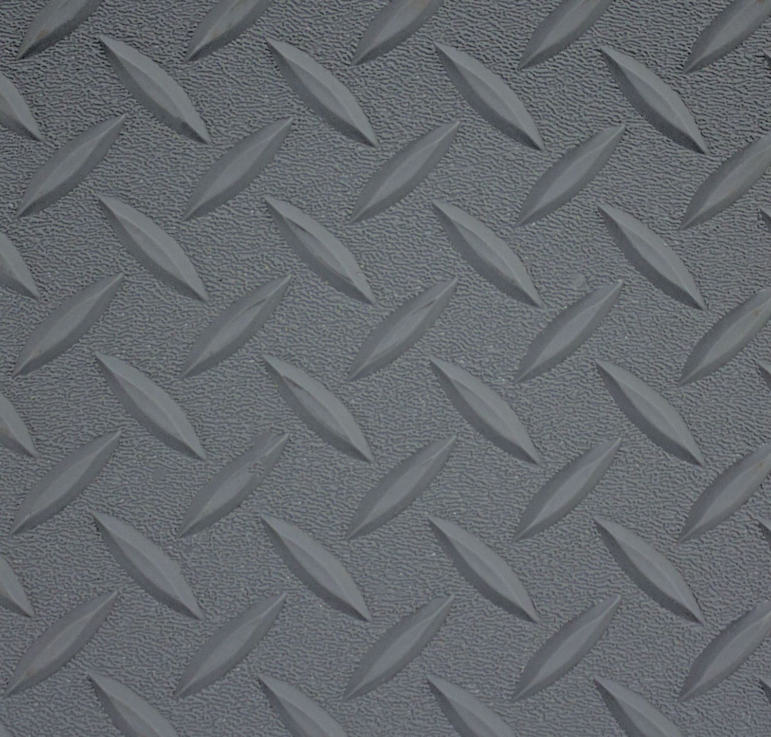 Diamond Plate ( DP ) Rubber Flooring - Gray 8&#39; (3&quot; x 3&quot; Sample)