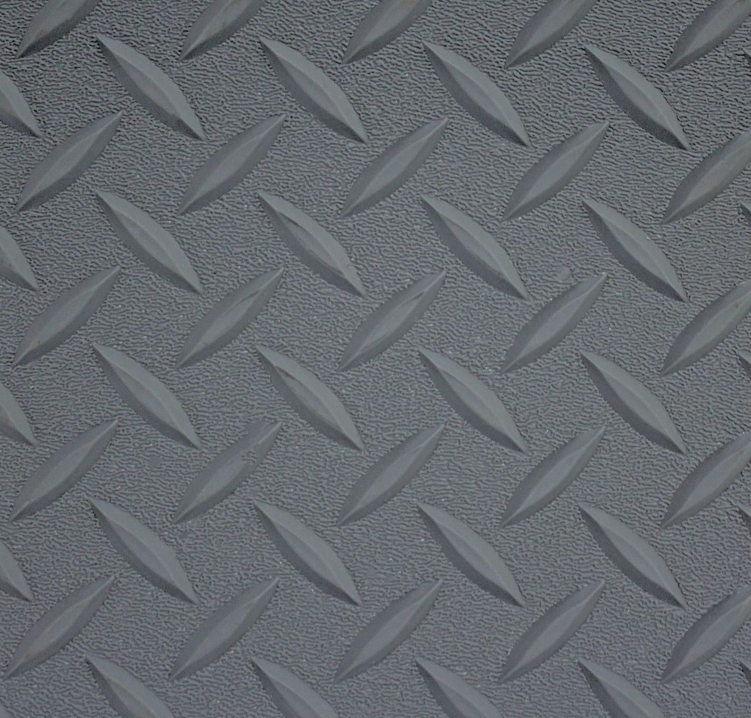 Diamond Plate ( DP ) Rubber Flooring - Gray 8&#39;6&quot; (3&quot; x 3&quot; Sample)