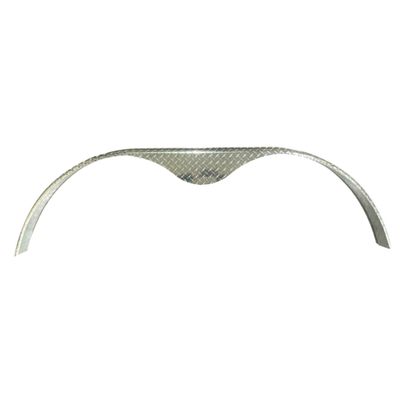 Diamond Plate Aluminum | Tandem Fender Flare | 72&quot; L x 4&quot; W x 20&quot; H | .056&quot; Thick