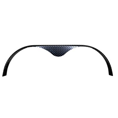 Diamond Plate Aluminum Black | Tandem Fender Flare | 72&quot; L x 4&quot; W x 20&quot; H | .056&quot; Thick