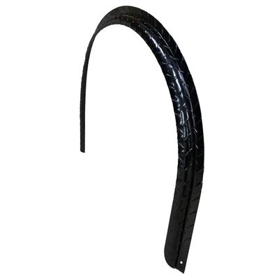 Diamond Plate Aluminum Black | Fender Flare | 36&quot; L x 1&quot;W x 26&quot;H | .056&quot; Thick