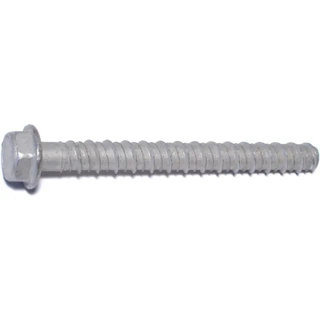 1/2&quot; x 5&quot; Zinc Plated Hex Washer Head LDT Tapcon Masonry Screw (7 Pack) (06775)