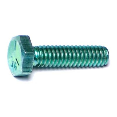 1/4&quot;-20 x 1&quot;L Green Rinsed Zinc Hex Cap Screws (1 lb Bag) (05835)