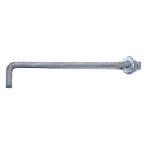 3/8&quot;-16 x 8&quot; Hot Dip Galvanized Anchor Bolts (5 Pack) (09401)
