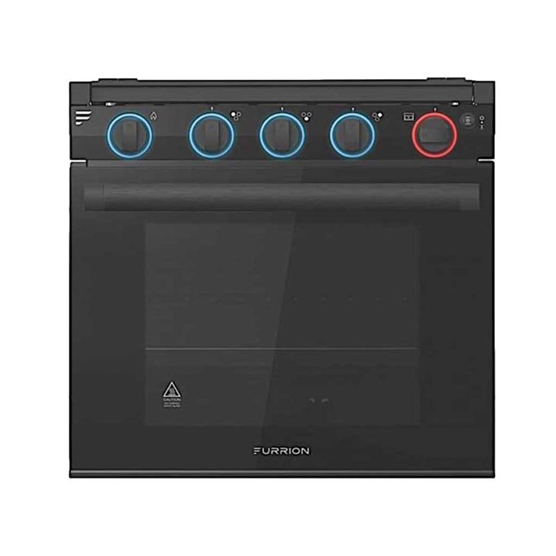 Furrion 21&quot; RV 3-Burner Gas Range with Glass Door - Black (2021123659)