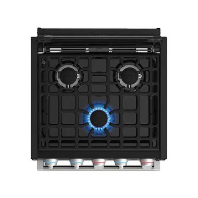 Furrion 21&quot; RV 3-Burner Gas Range with Glass Door - Black (2021123659)