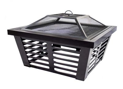 34&quot; Square Hudson Steel Wood Fire Pit (OFW191S)
