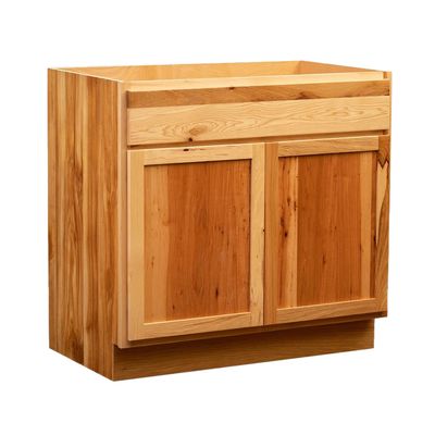 Vanity Sink Base Cabinet No Back 30&quot; W x 34.5&quot; H x 18&quot; D - Rustic Hickory