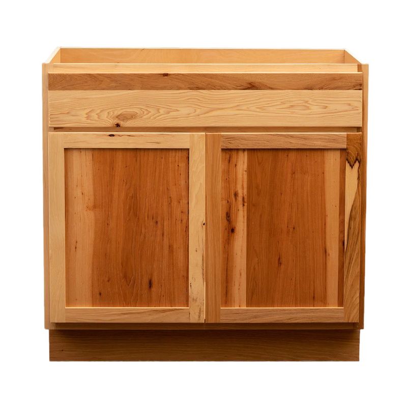 Vanity Sink Base Cabinet No Back 36&quot; W x 34.5&quot; H x 18&quot; D - Rustic Hickory