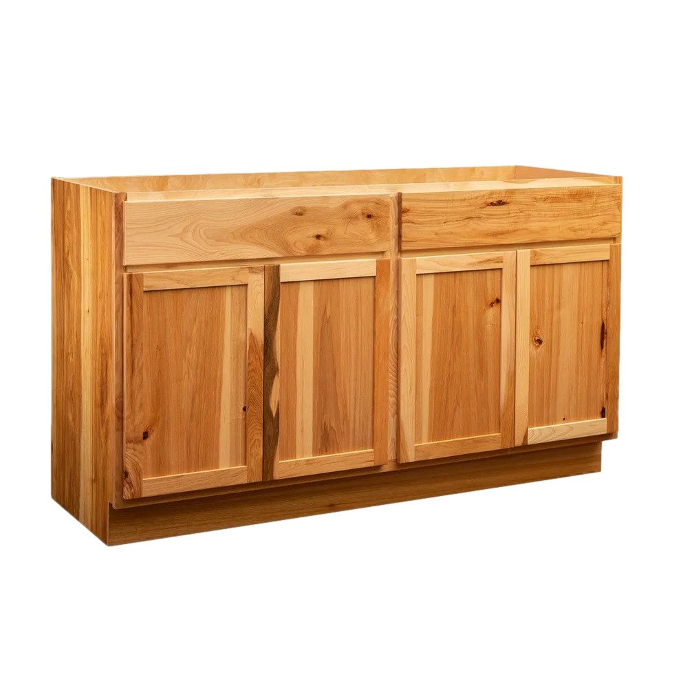 Vanity Sink Base Cabinet 60&quot; W x 31.5&quot; H x 21&quot; D - Rustic Hickory