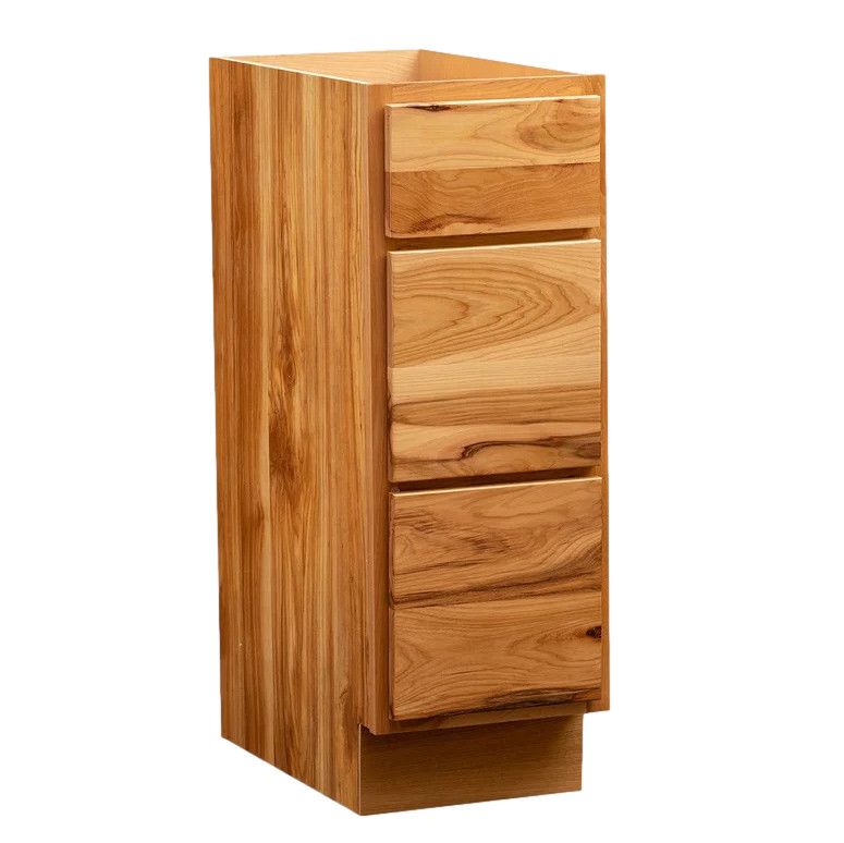Vanity Base Cabinet 3 Drawer 24&quot; W x 34.5&quot; H x 21&quot; D - Rustic Hickory
