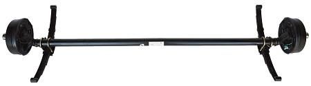 Lippert 3500# Drop Brake Axle | Underslung Springs | 5 Lug on 4.5&quot; Bolt Pattern |  Multiple Sizes Available, Size: 86&quot; Hubface 68.5&quot; Spring Center