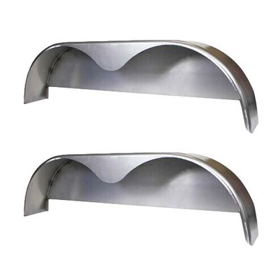 Aluminum Tandem Teardrop Fender | 68&quot; Long x 9&quot; Wide x 18&quot; Tall | for Double Axle Trailers – Multiple Options Available