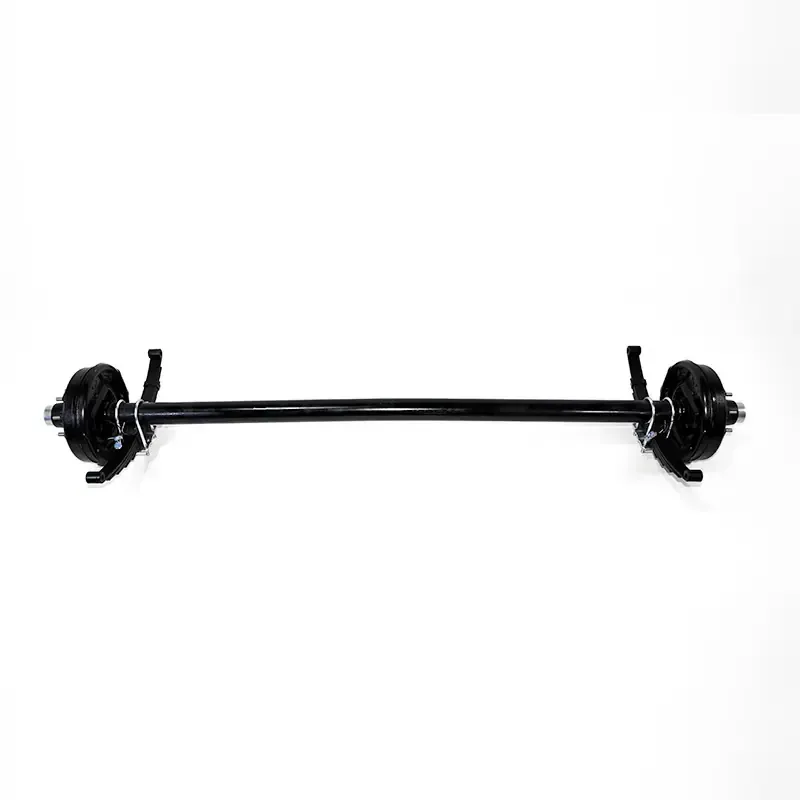 Axis 7000# Straight Brake Axle | Underslung Springs | 8 Lug on 6.5&quot; Bolt Pattern |  Multiple Sizes Available, Size: 60&quot; Hubface 46&quot; Spring Center