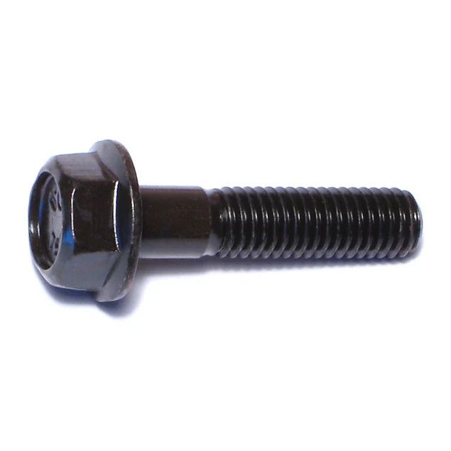 8mm-1.25 x 35mm Black Phosphate Class 10.9 Hex Washer Head Flange Bolts (1lb Bag) (06547)