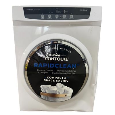 Contoure 24&quot; Stackable Front Load Electric Dryer Vented White (DE-1350W)