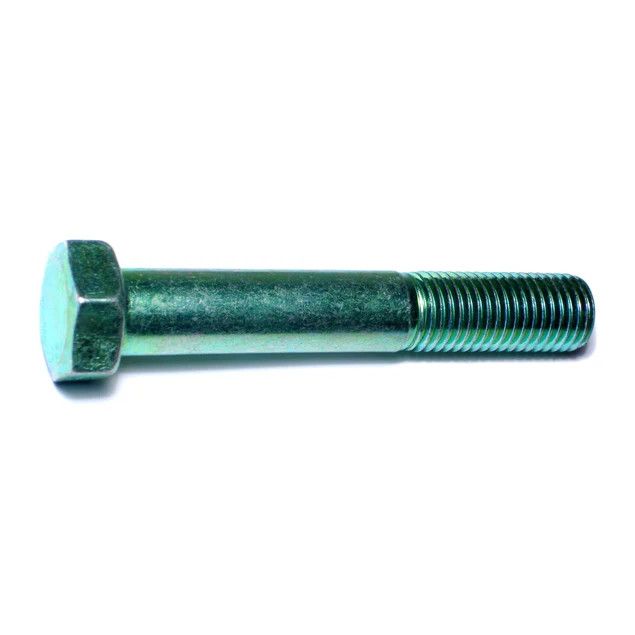 7/8&quot;-9 x 5-1/2&quot; Green Rinsed Zinc Grade 5 Hex Cap Screw (2 Pack) (05968)