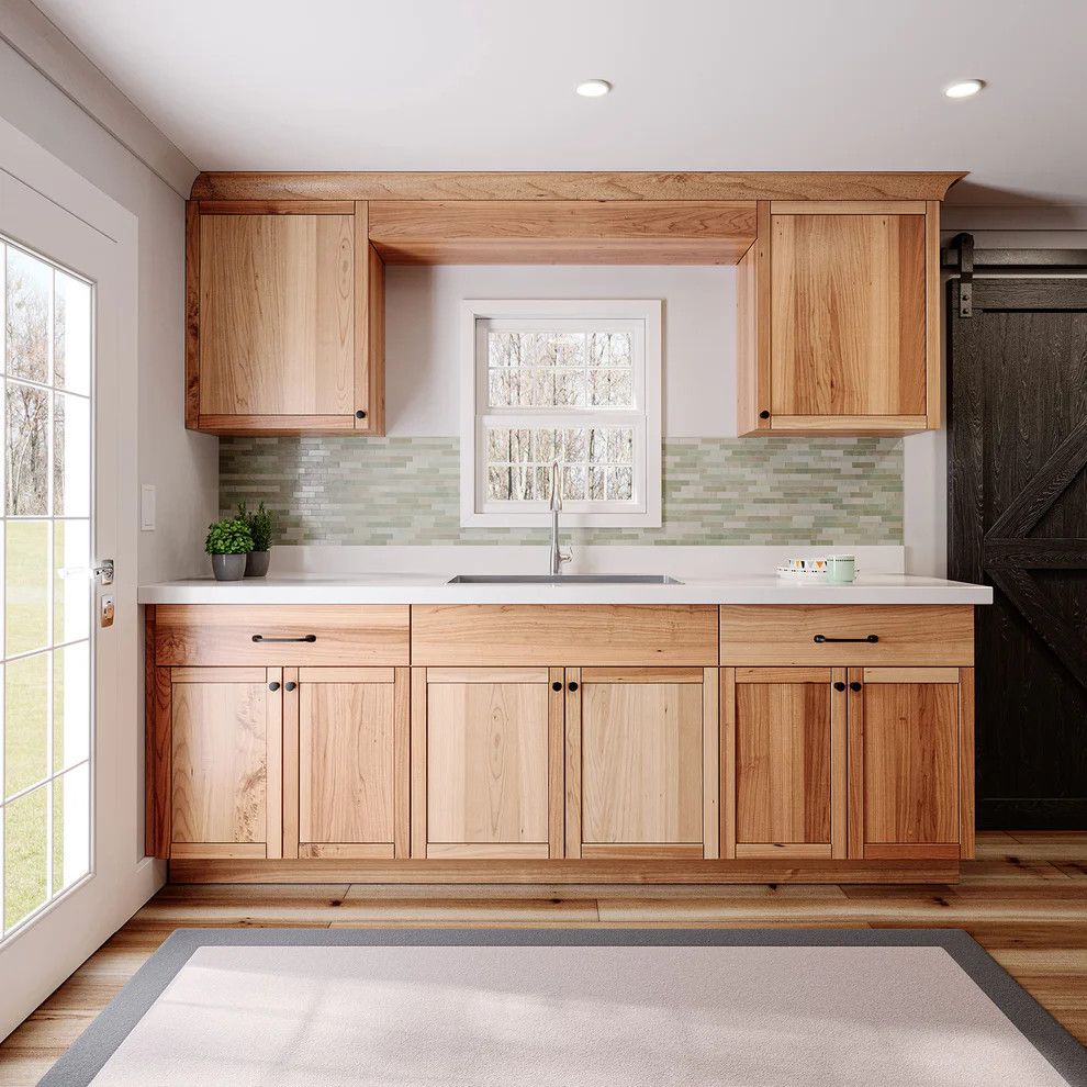 8&#39; Kitchen Cabinet Starter Kit - Rustic Hickory