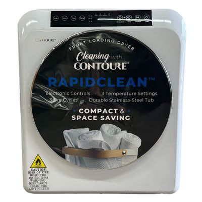 Contoure 120V 1300W 3.5 cu.ft. Stackable Electric Clothes Dryer White (DE-1400W)